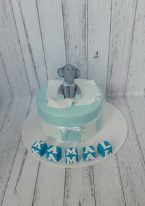 Baby elephant cake