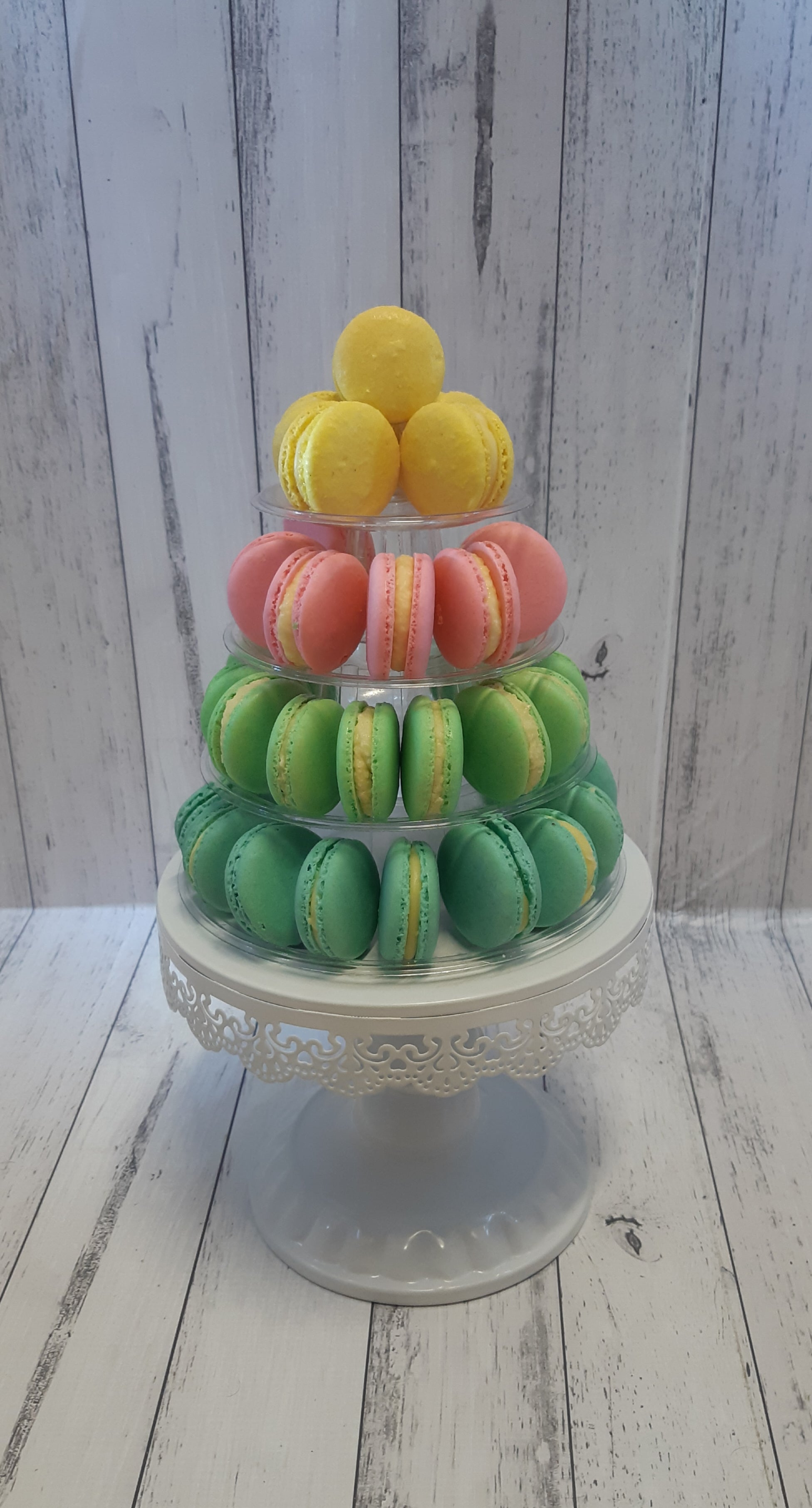 Pastel macaron tower