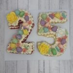 Pastel letter cake